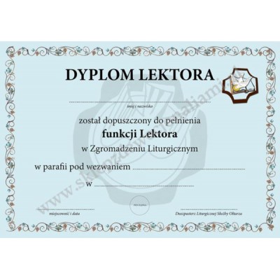 DYPLOM LEKTORA - format A5