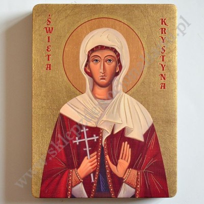 ŚWIĘTA KRYSTYNA - ikona 12 x 16 cm - 3818-B