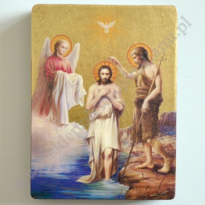 CHRZEST PANA JEZUSA - ikona 12 x 16 cm - 10497