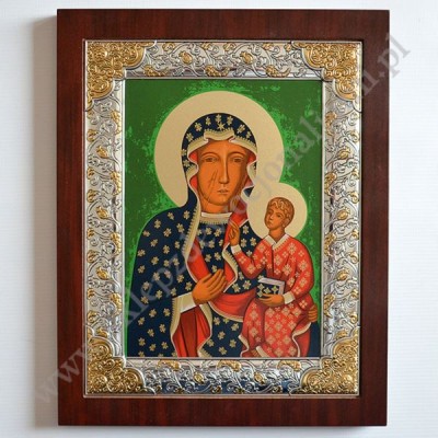 MATKA BOŻA CZĘSTOCHOWSKA - ikona 27 x 34 cm - 0687